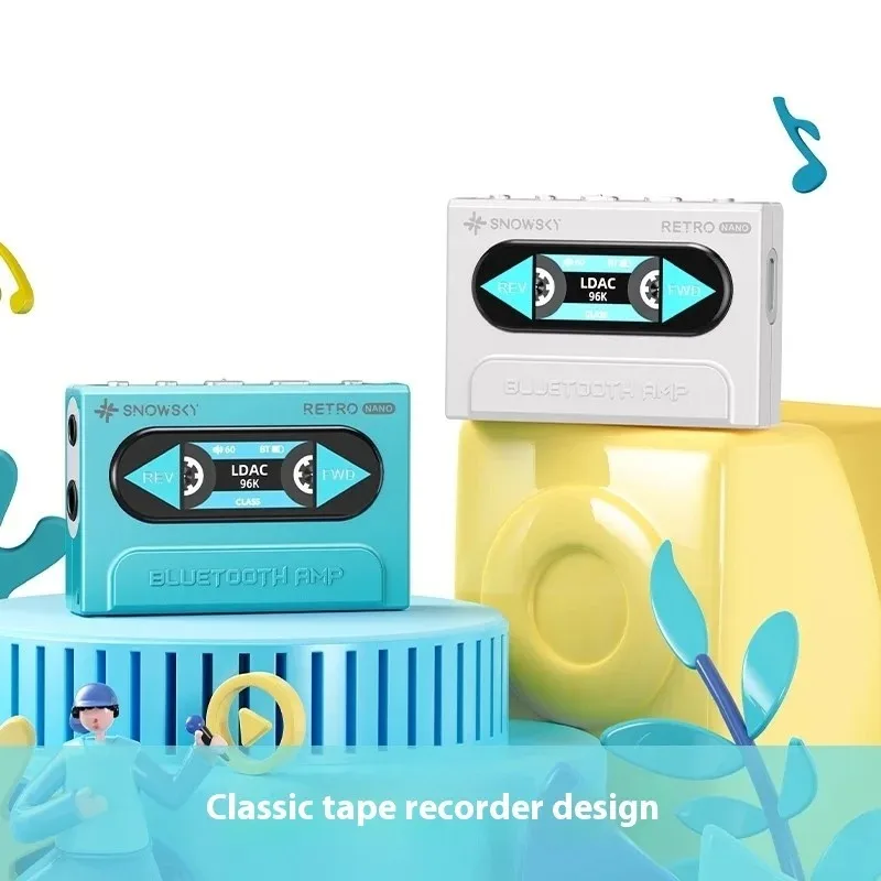 FiiO Snowsky Retro NANO 휴대용 고해상도 블루투스 디코더 오디오 무손실 이어폰 앰프 디코더 PCM96KHz 듀얼 CS43131 맞춤형