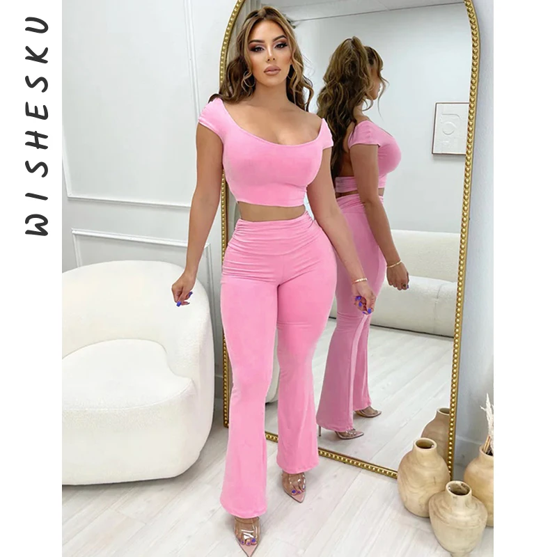 

Two Piece Set Women Tracksuits Sexy Sleeveless Backless Crop Top+High Waist Pencil Pants 2023 Spring Fall Fairy Grunge Clothes