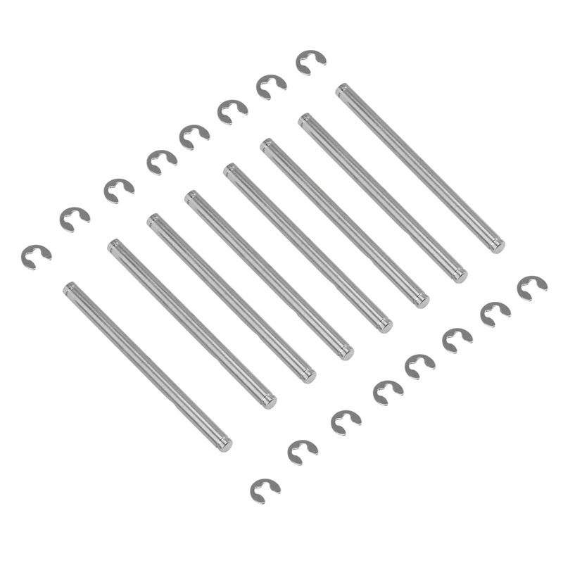 8 Pezzi Perni Di Sospensione 44Mm Con E-Clips Per 1/10 Traxxas Rustler Stampede Bandit Slash 2Wd Nitro Slash Parti Di Aggiornamento