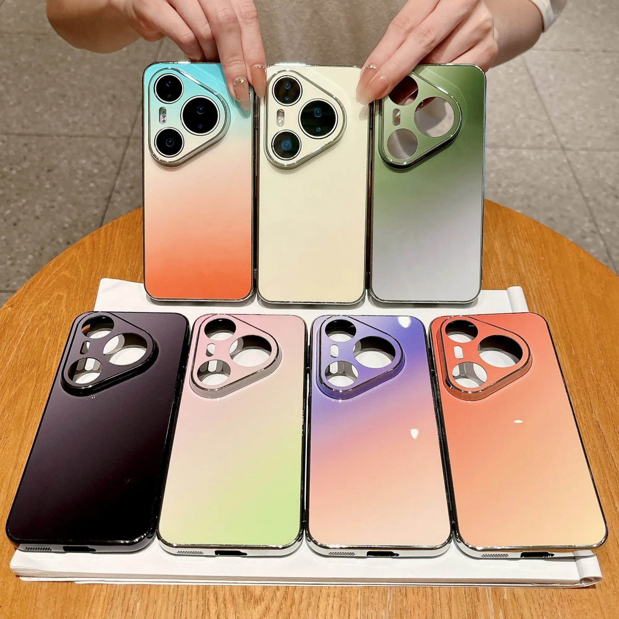 Luxury Matte Gradient Anti-Fall Shockproof Phone Case Cover