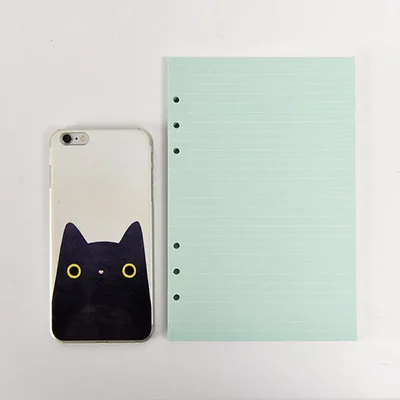 Colorful Gradient Binder Notebook Cover & Photo Sticker Album Diary Planner