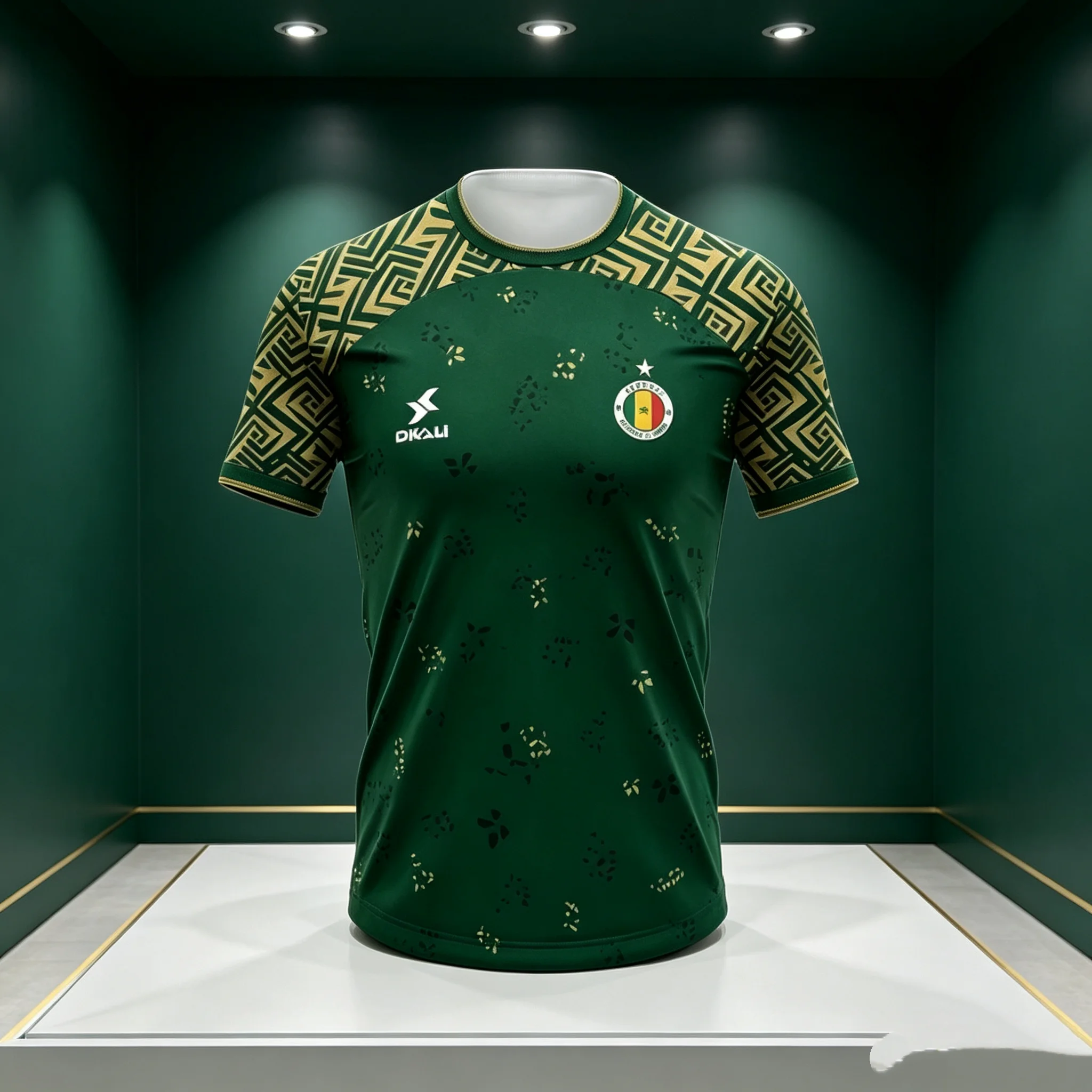 Atmungsaktives, schnelltrocknendes und bequemes Trikot für die senegalesische Nationalmannschaft im Sommer 2026, Familien- und Kinder-T-Shirts.