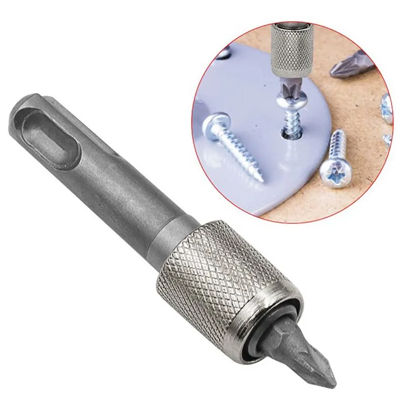 Round Handle To Hex Handle Adapter Convenient SDS Socket Adapter 1/4'' Hex Shank Screwdriver Holder Drill Bits Adapter Converter