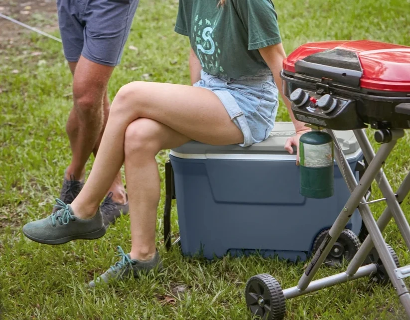 Cooler 62QT Hard-Side Wheeled for Tailgate Parties Camping Sports Festivals