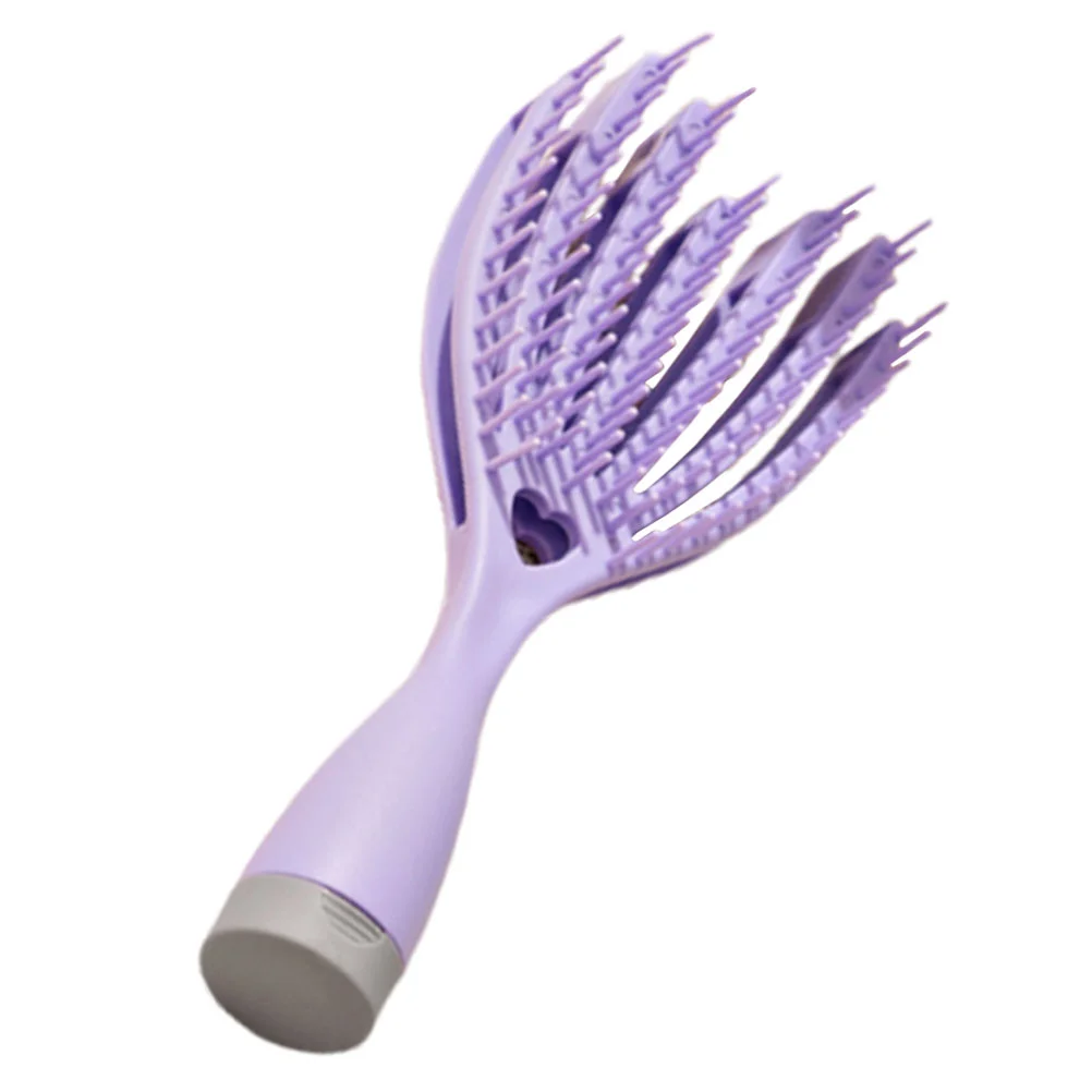

Dual Purpose Hollow Comb Curly Hair Brush for Women Portable Styling Tool Wet Dry Polypropylene Detangler