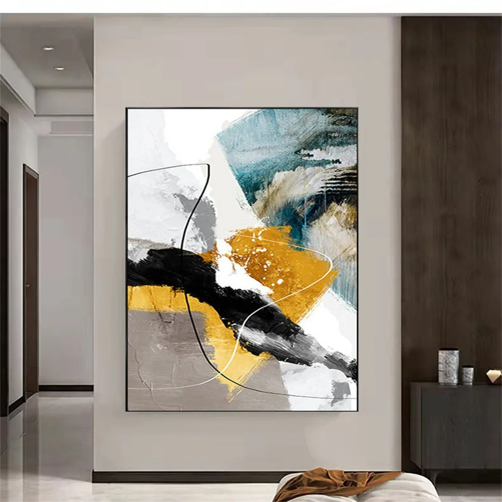 

100% Hand Painted Oil Painting On Canvas Porch Abstract Modern Style Wall Art Living Room Decor Picture No Frame