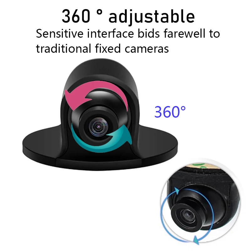 

Mini CCD HD Night Vision Car Rear View Camera without Lights, UFO-360 Blind Zone, 360 Degree, Reversing Backup Camera, 1Pc