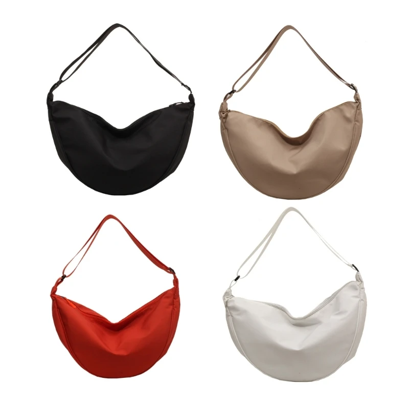 

Modern Dumpling Bag for Women Stylish Nylon Shoulder Bag with Adjustable Strap