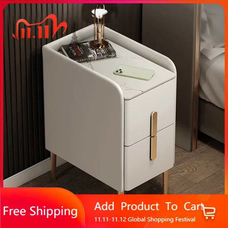 

Auxiliary Nightstands Bedside Tables Coffee Hallway Nightstands Mobile Bedroom Cabinets Wood Comodini Home Furniture YX50NS