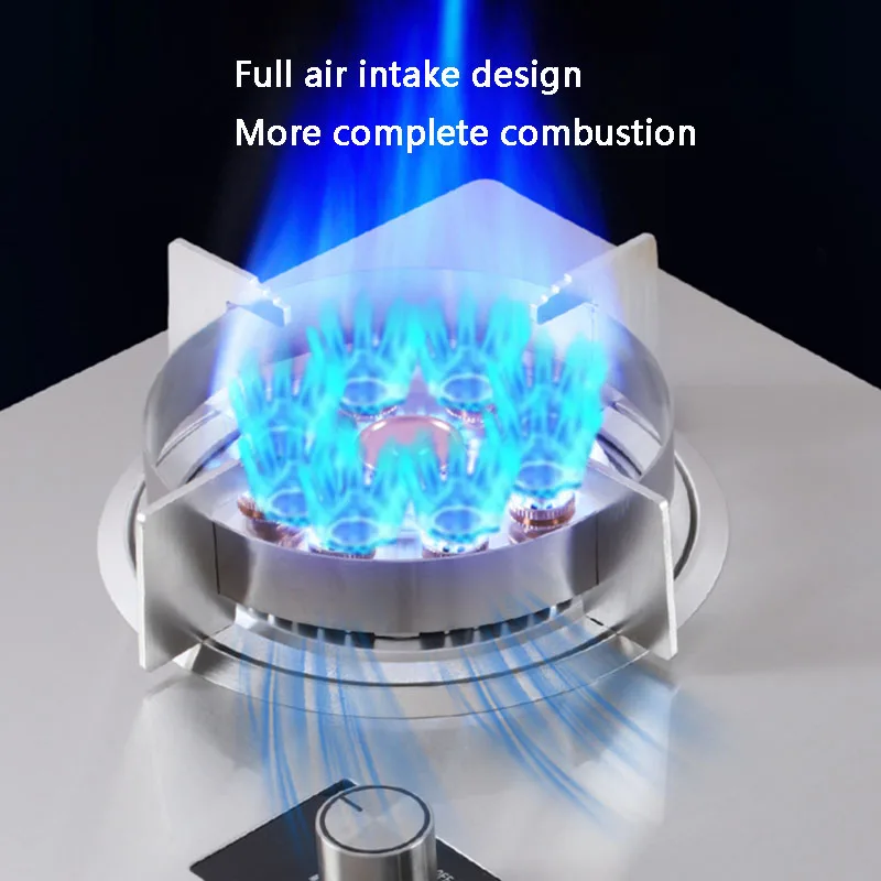 Gas Stove Double Household Natural Flameout Protection Desktop Embedded Nine-chamber Fierce Fire Liquefied