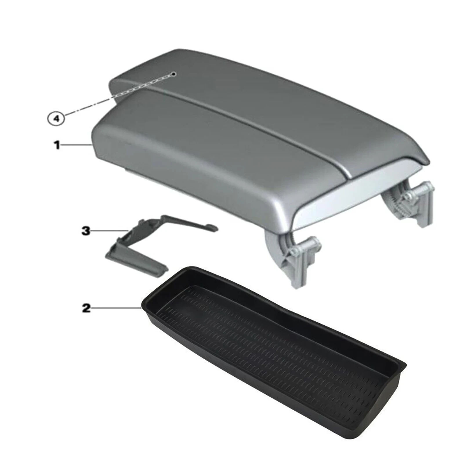 51167118064 For BMW Car Center Console Armrest Insert Storage Box Tray Trim For BMW 3 Series E90 E91 E92 E93 Interior Accessory - 3