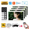 New 10 Inch Wifi Video Door Bell Intercom System with RFID Doorbell Camera Family Multi nits Apartment Video Door Phone Intercom 1