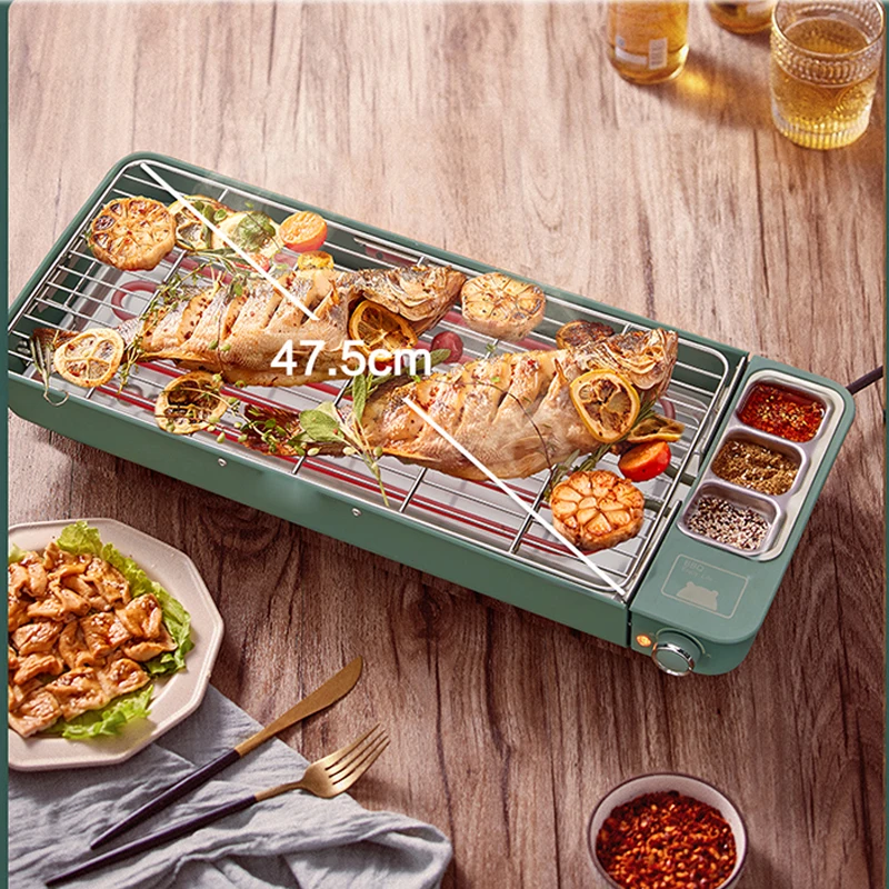 electric-oven-household-self-service-barbecue-oven-barbecue-mutton-kebabs-korean-small-multi-function-indoor-large-square