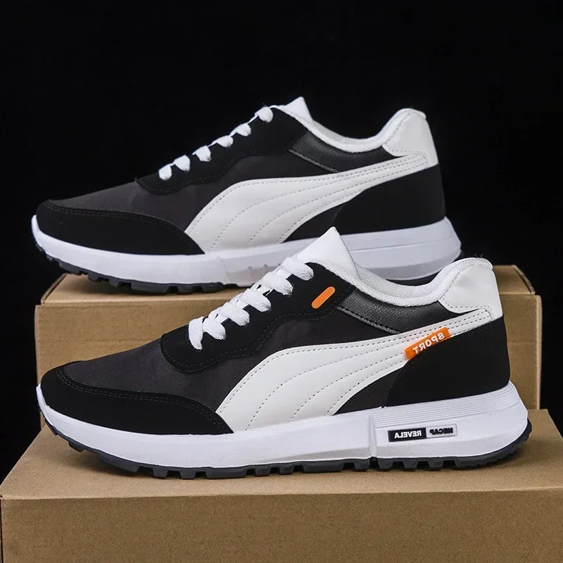 Spring New China-Chic Fan Men's Shoes Youth Soft Soled Light Sneakers Low Top Casual Shoes Student Anti Slip Running Shoes