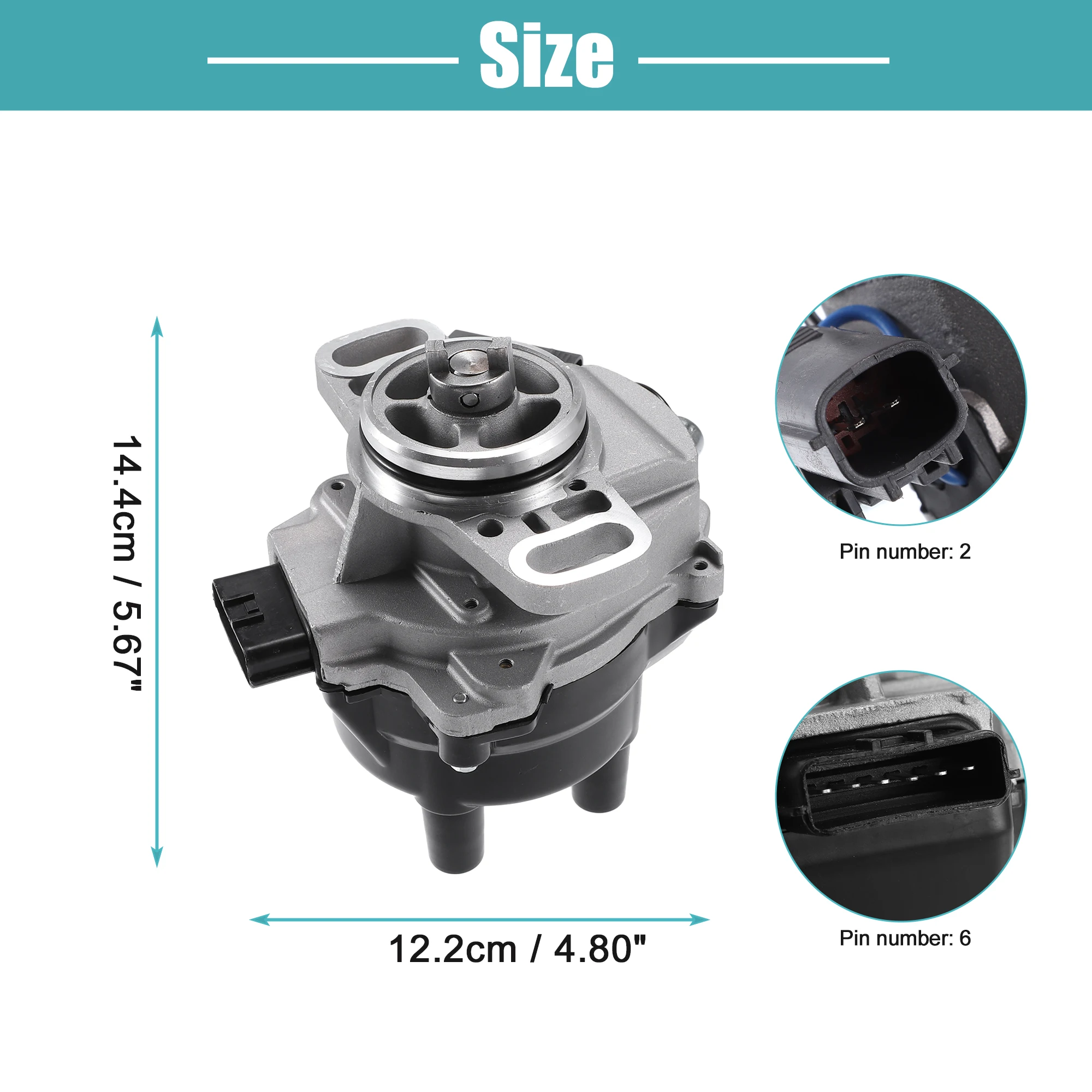 Uxcell Replacement Ignition Distributor for Nissan Sentra 1995-1999 for Nissan 200SX 1995-1998 222100-0M300 w/ Cap and Rotor