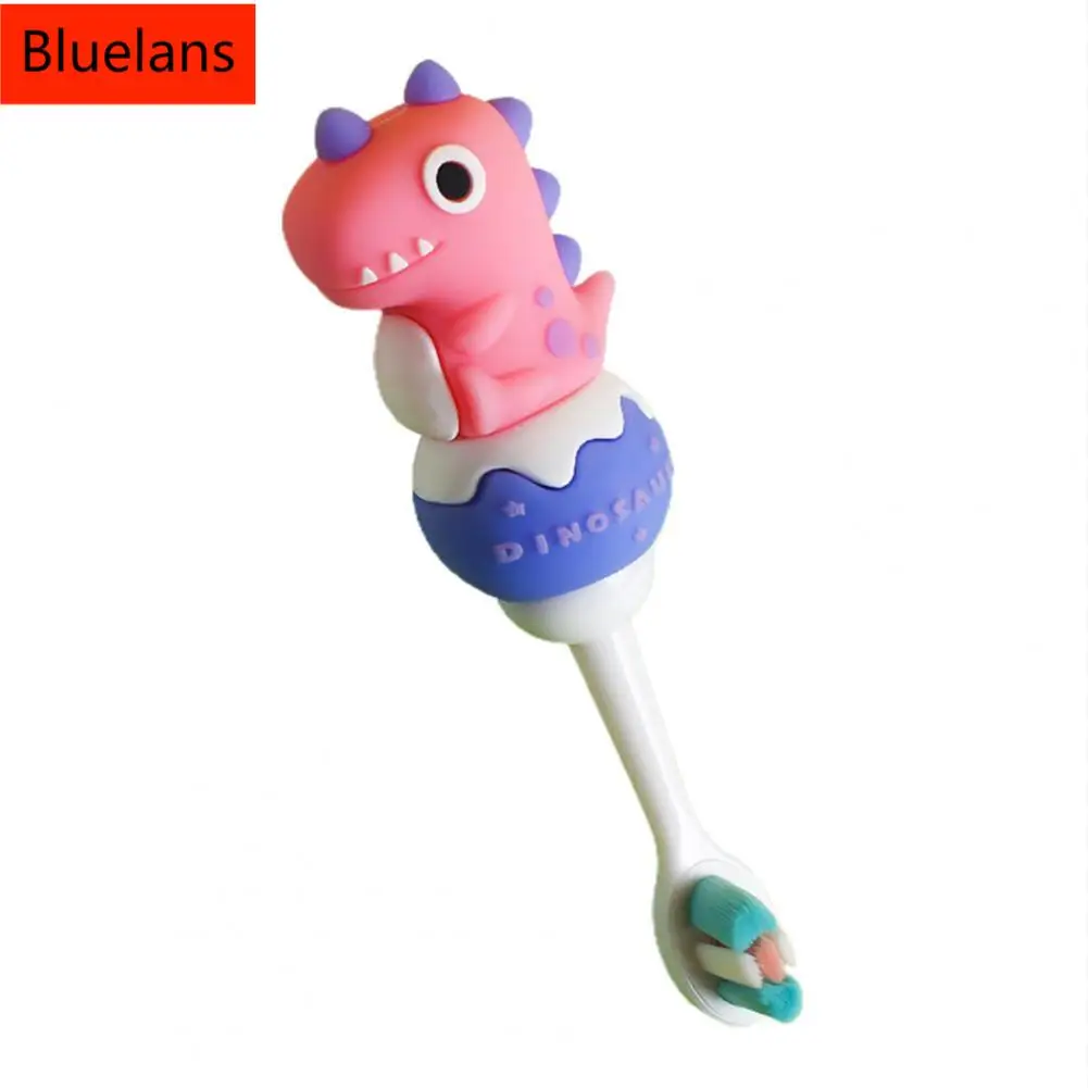 

1-10Y Clean Toothbrush Cartoon Dinosaur Multiple Colour Deep Cleaning Food Grade Kids Toothbrush for Home