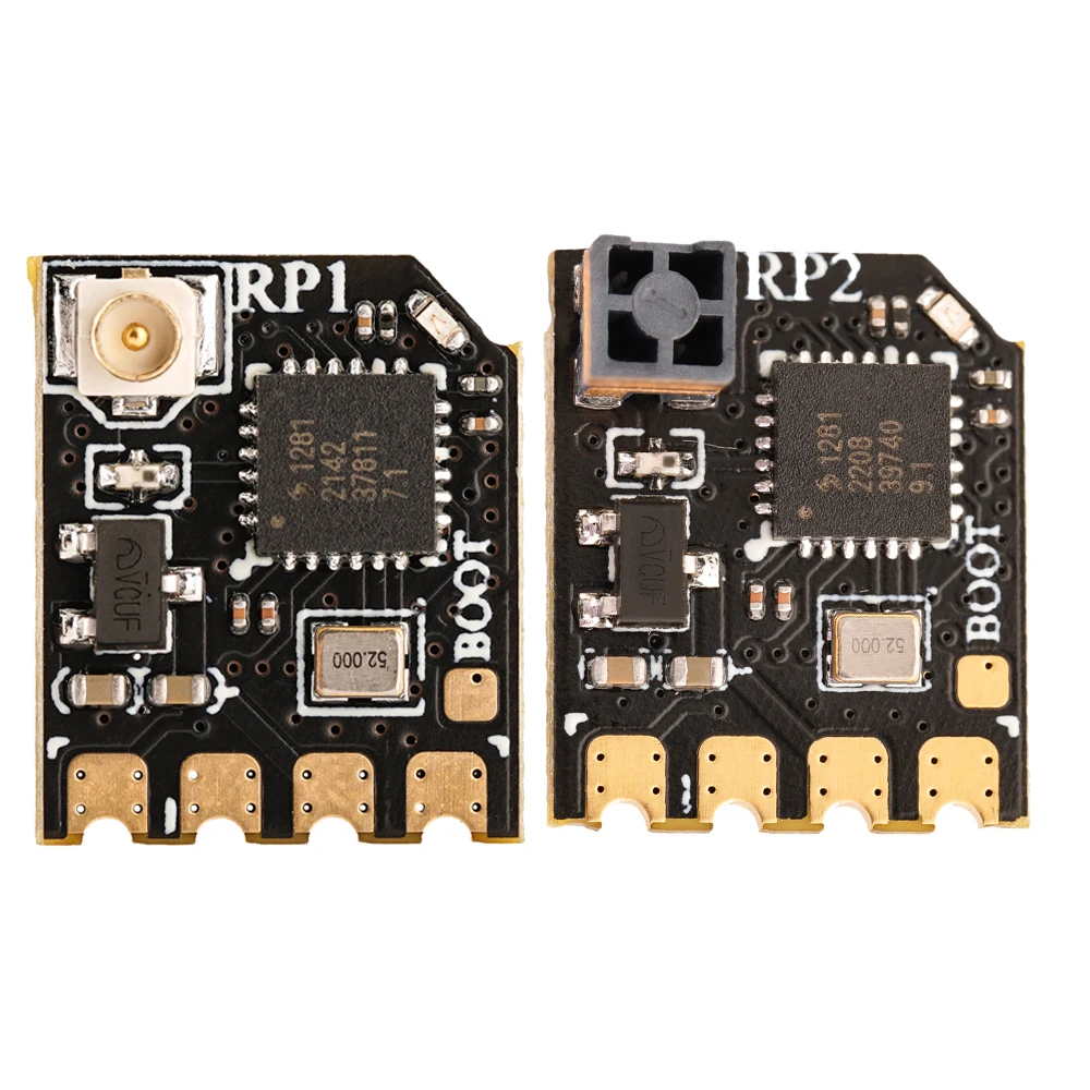 Récepteur RadioMaster RP1 Nano ExpressLRS 2.4GHz avec connecteurs et antenne détachée