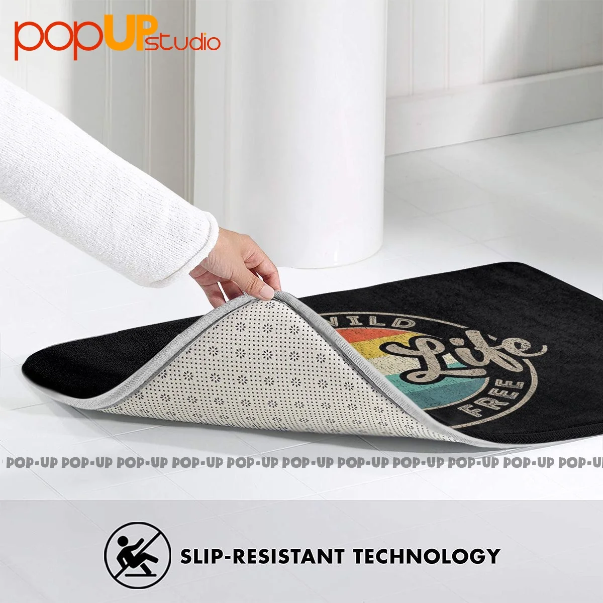 Van Life Vintage Van Dwellers Vanlife Nomads Mat Rug Carpet New Toilet Absorbent Living Room Bath Floor Mat 4