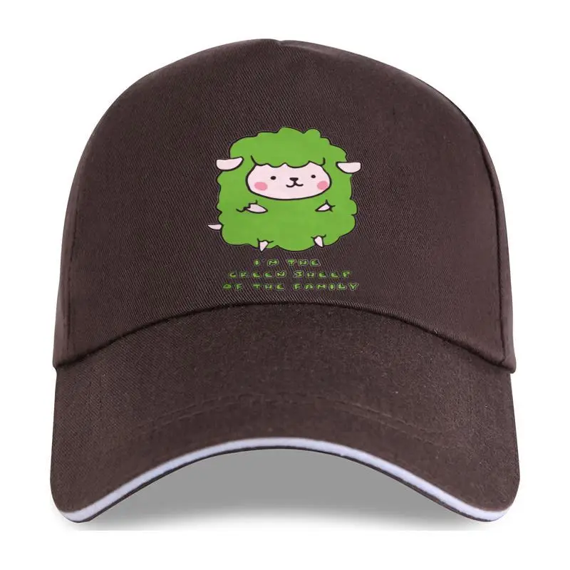 

Новая Кепка-шапка I'm The Green Sheep of The Family, бейсбольная кепка для женщин, милая графика с животными, Женская Черная кепка с круглым вырезом