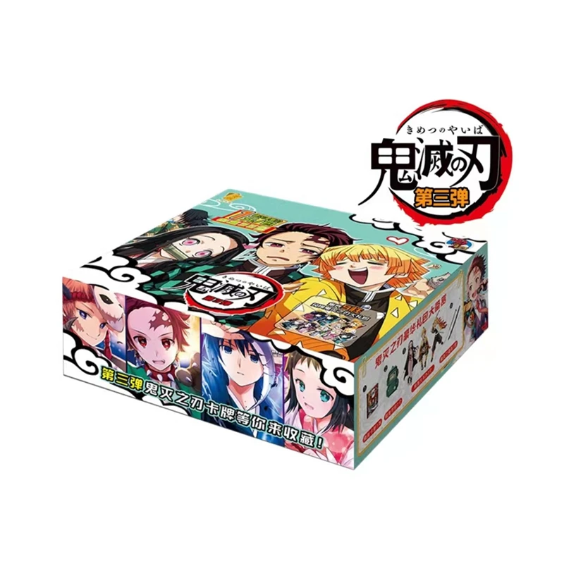 악마 슬레이어 카드 게임 Kimetsu No Yaiba 모델 홈 오피스 다이닝 테이블 TCG 완구 어린이를위한 완벽한 크리스마스 선물