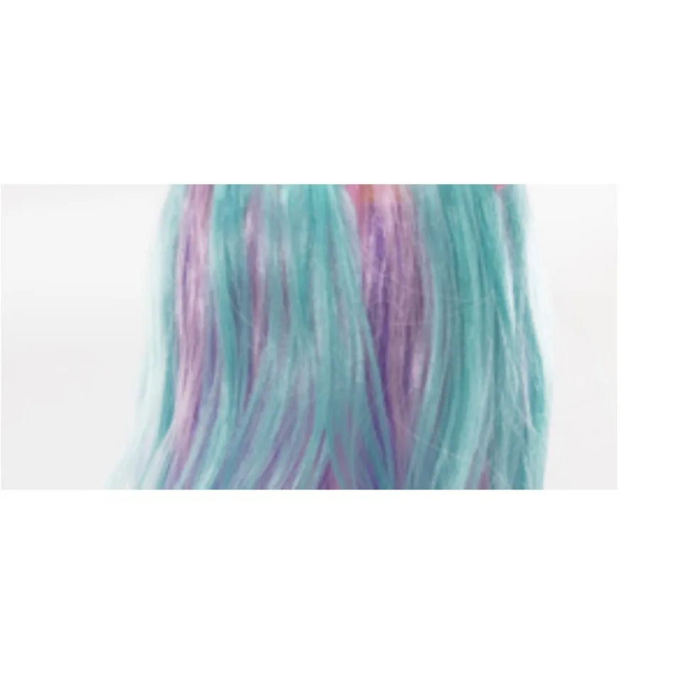 Girls Unicorn Cosplay Hairband Kids Dress UP Wigs Princess Fancy Outfits Accessories Baby Girl Rainbow Braid Synthetic Hair 5