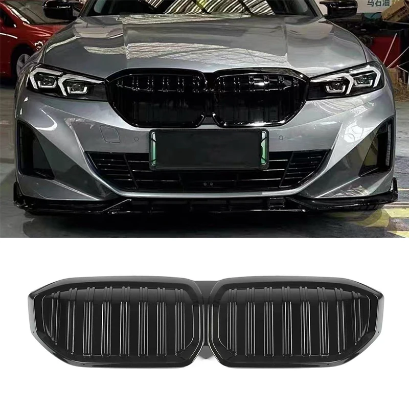 

Glossy Black Car Front Bumper Grille For BMW i3 2022 2023 ABS Grills Car Styling