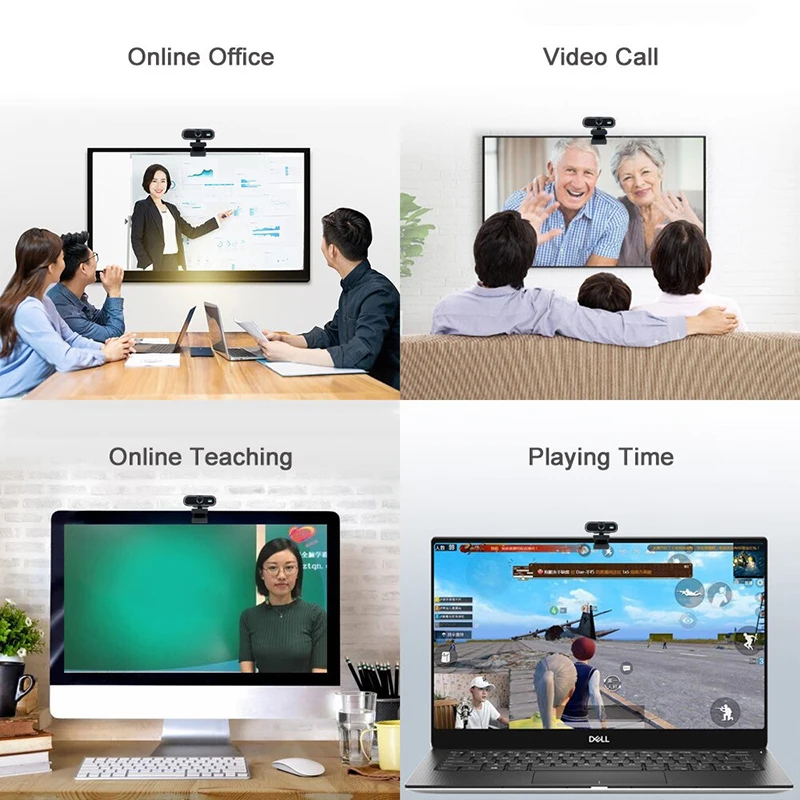 USB Webcam 1080P 4k Video Conference Camera with Microphone For PC/Laptop/Desktop