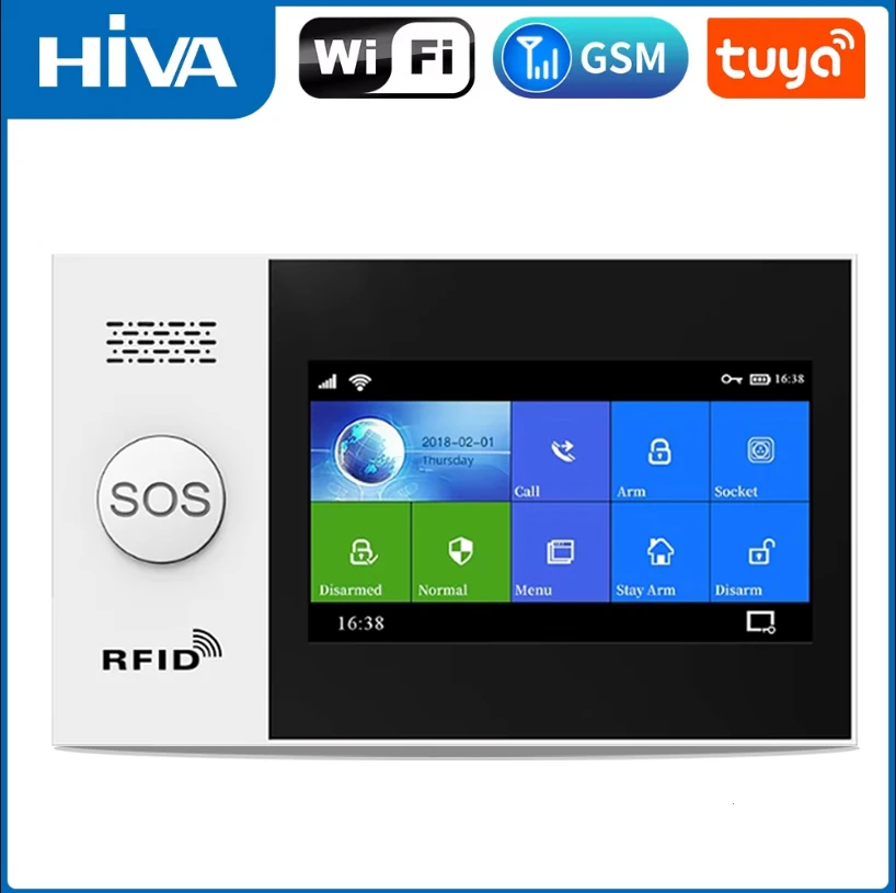 PG-107 Tuya Wireless Home WIFI GSM GPRS Burglar Home Security With