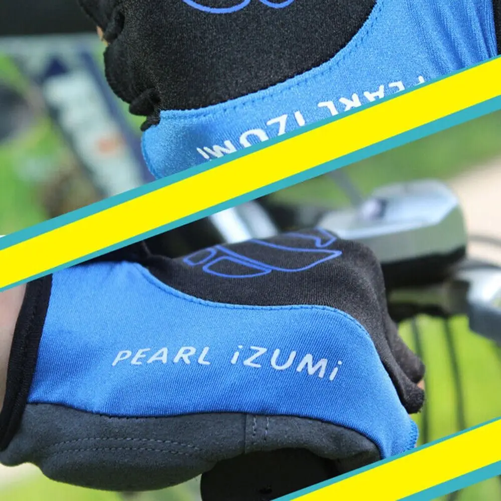 High Quality Half Finger Cycling Gloves Fingerless Silicone Padded Riding Gloves Breathable Elasticity Sports Gloves Men 3