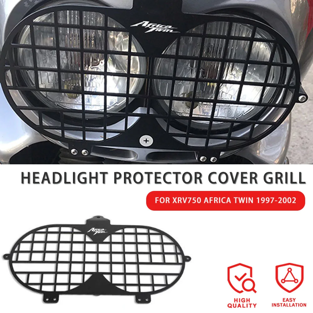 

For Honda XRV750 XRV 750 Africa Twin 1996 1997 1998 1999 2000 2001 2002 Motorcycle Headlight Lamp Grille Guard Cover Protector