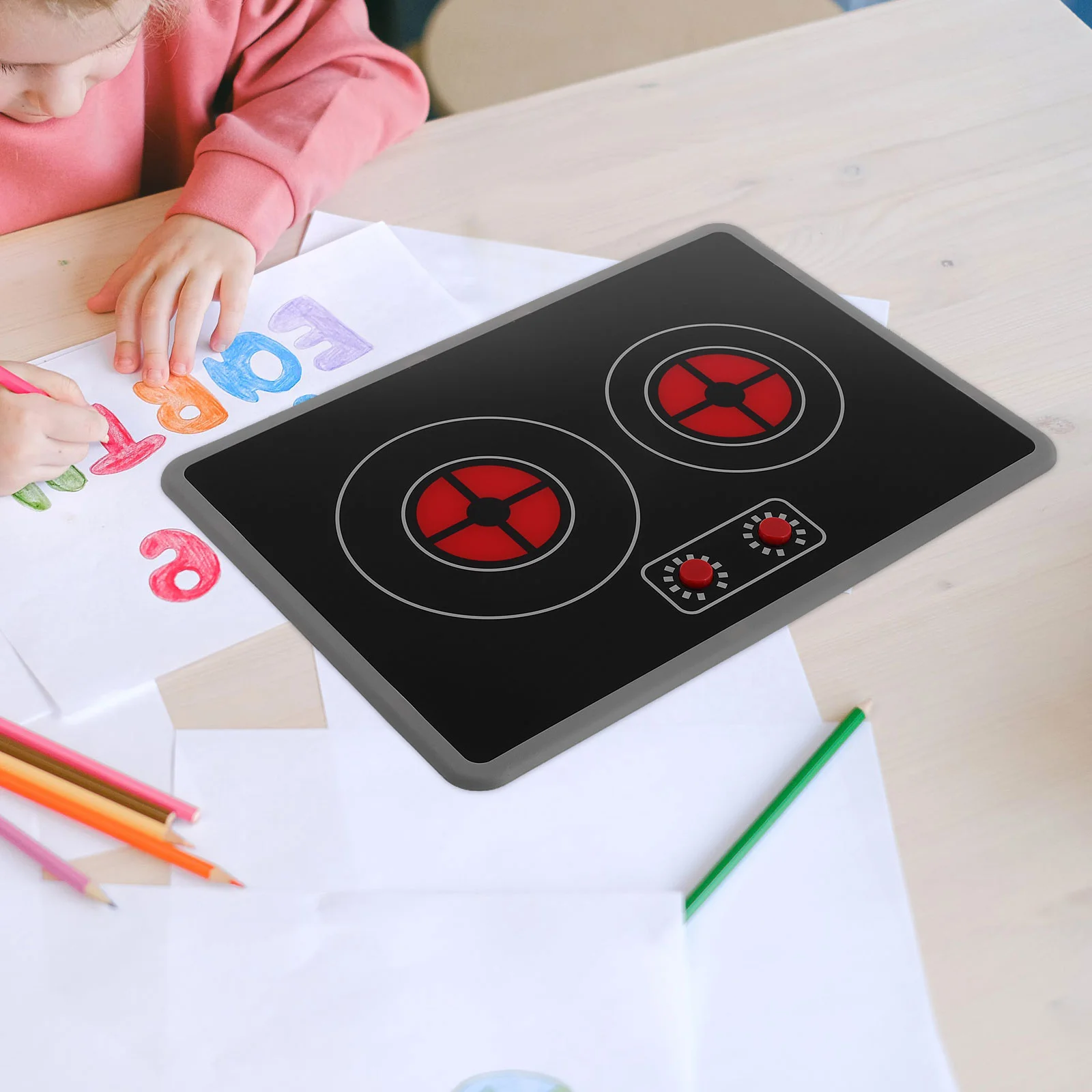Induction Cooker Toys Kitchen Appliances for Kids Mini Stove Play Pretend Accessories Plastic Child