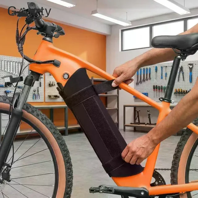 Couvercle de batterie au Lithium pour vélo électrique, cadre de batterie pour vélo électrique, housse de protection anti-froid et anti-poussière, protection en néoprène et Polyester, 1 pièce 1