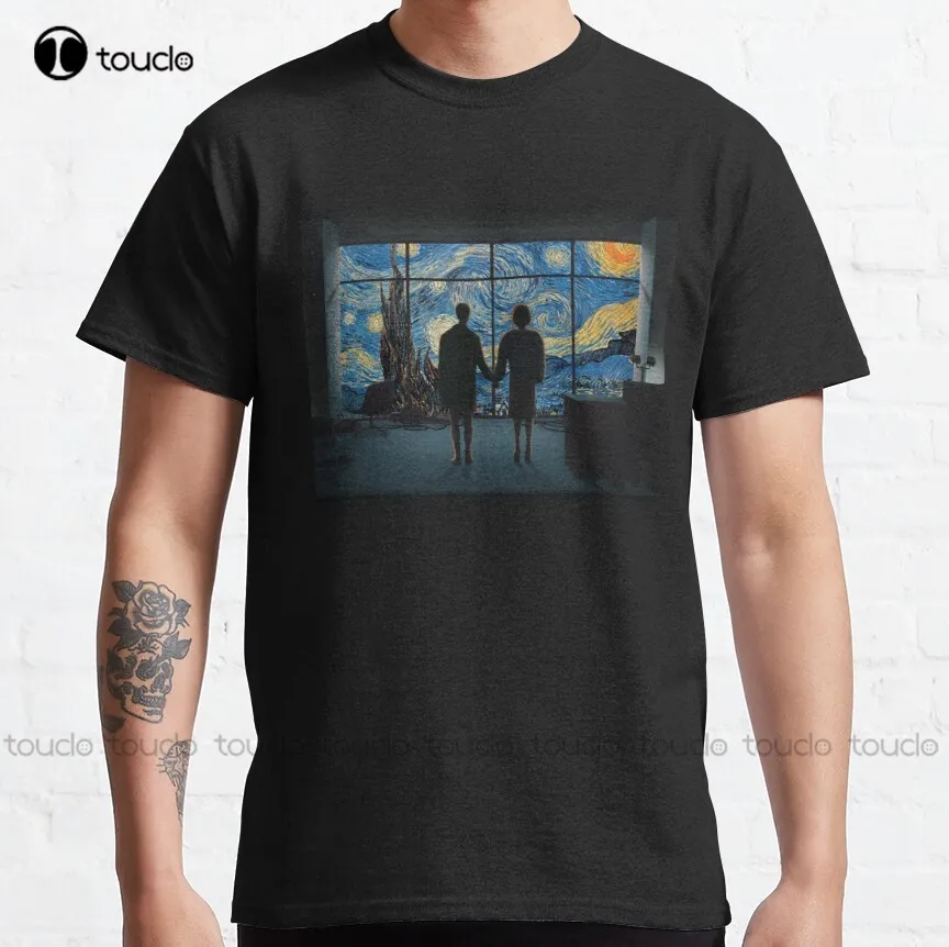 

Fight Club Van Gogh Classic T-Shirt Mens Tshirt Custom Aldult Teen Unisex Digital Printing Tee Shirt Xs-5Xl Classic Tshirt