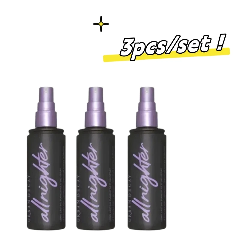 

3PCS Urban Decay Makeup Setting Spray for Makeup Fast-Forming Film Moisturizing Matte Spray Oil Control Anti-Sweat Anti-Smudge