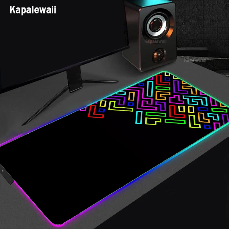 

Geometric Colorful Mousepad RGB Large Mousepad Game Mouse Pad Gamer Mouse Mat Gaming Accessories Keyboard Pads Speed Desk Mat