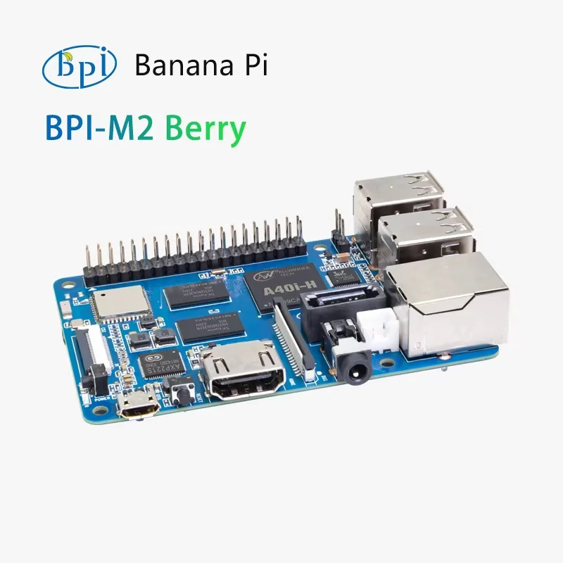 바나나 PI BPI M2 베리 올위너 A40i 1GB DDR3 SDRAM 쿼드 코어 오픈 소스 Cortex-A7 1GB DDR3 HDMI+WiFi&BT 4.0 SATA 싱글 보드