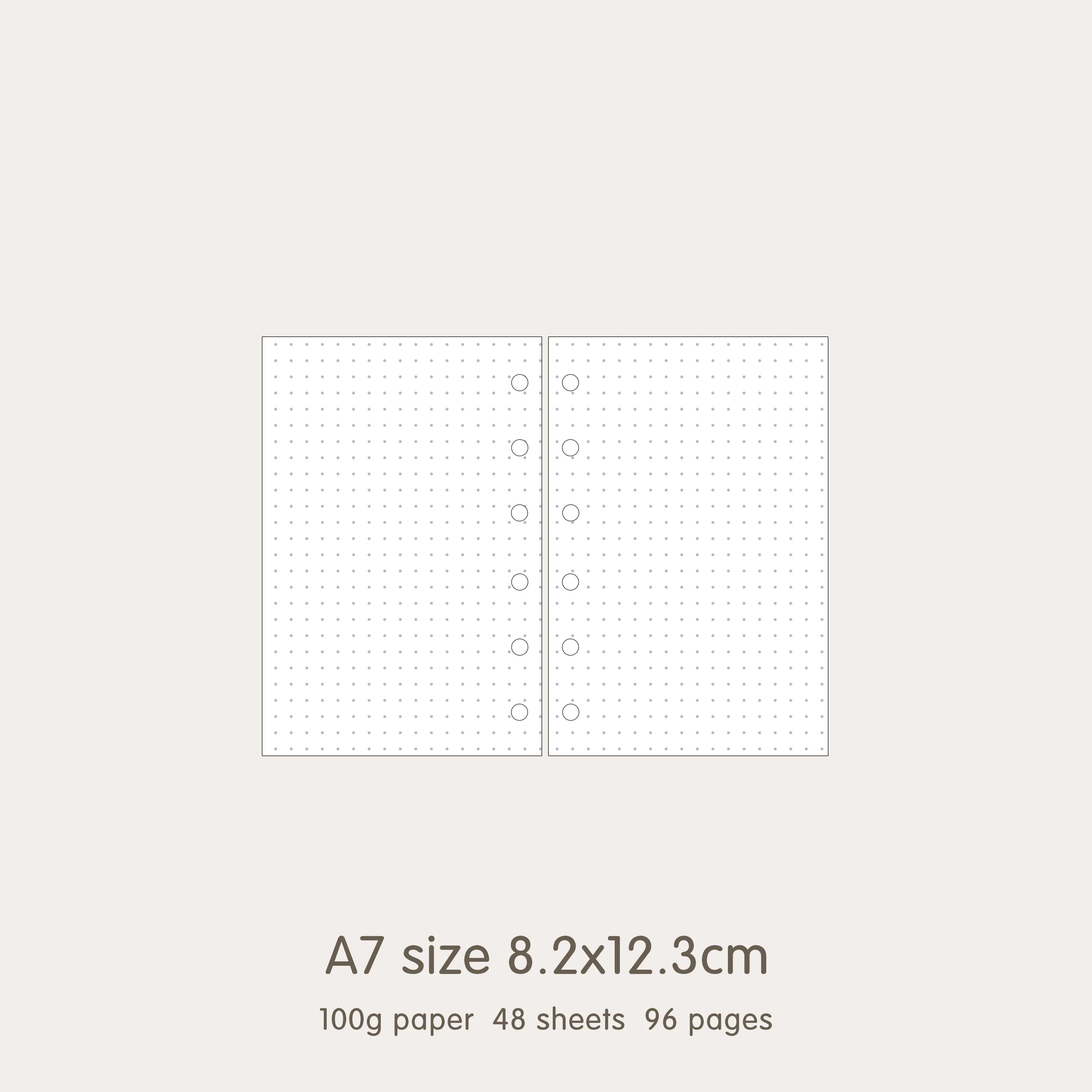 Koqye A7 Acryl-Notizbuch 6-Ring - Transparentes Planerbuch Mit Goldringen