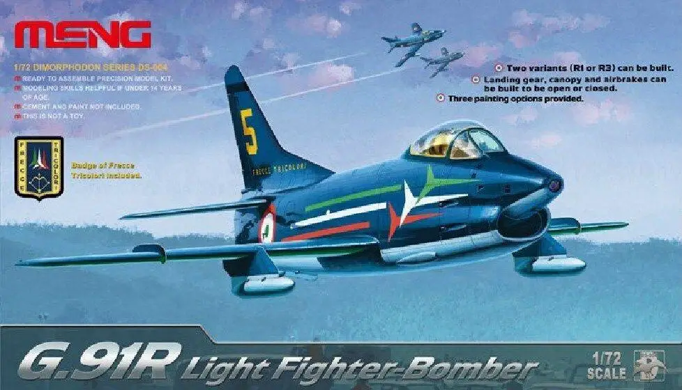 

Meng МОДЕЛЬ 1/72 DS-004 Fiat G.91R светильник Fighter-комплект бомбардировщика