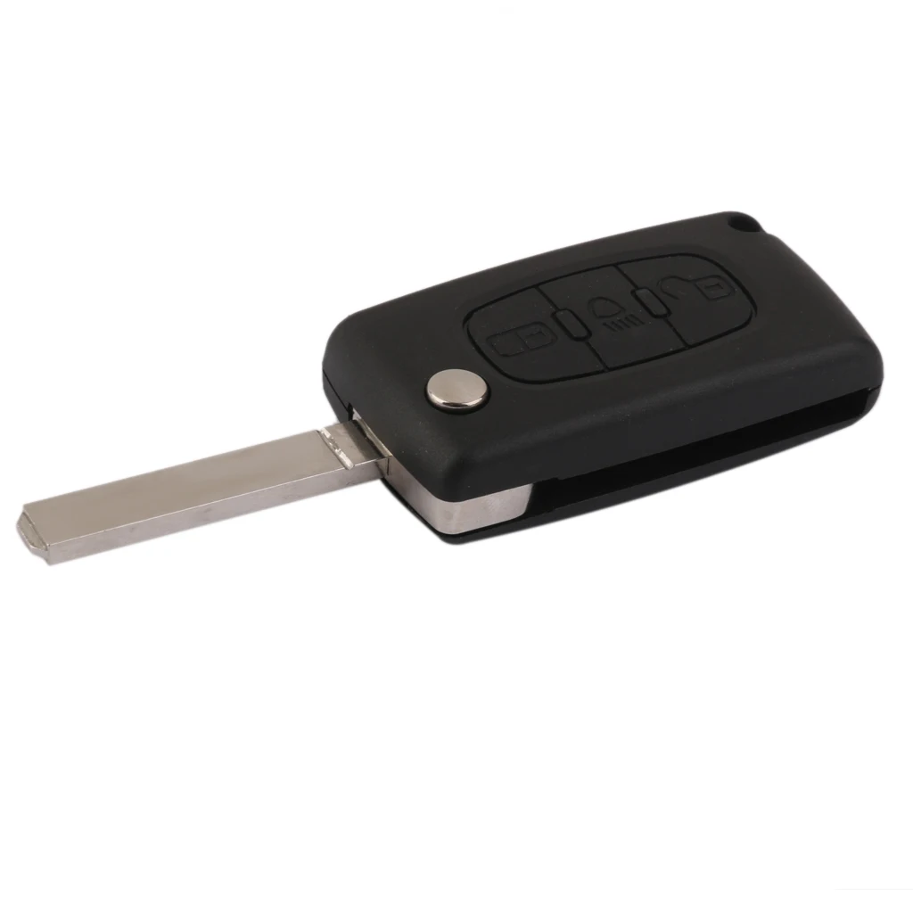 3-Button Central Locking Keyless Flip key Case for Citroen Picasso CE0523