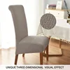 New Jacquard Chair Cover Stretch XL Size Long Back Dining Chair Covers Anti-dirty Seat Slipcovers for Wedding Dining Room Home 3