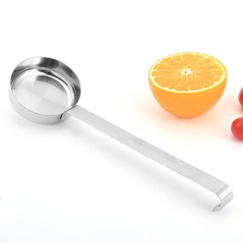 SHANGPEIXUAN Pizza Sauce Spoon Stainless Steel with One piece Handle Anti-Hot Pizza Spread Ladle Measuring Spoon Tools