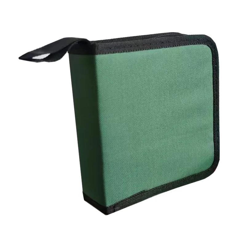 Deluxe Oxford Cloth CD/DVD Organizer Handbag with 40-Disc Capacity