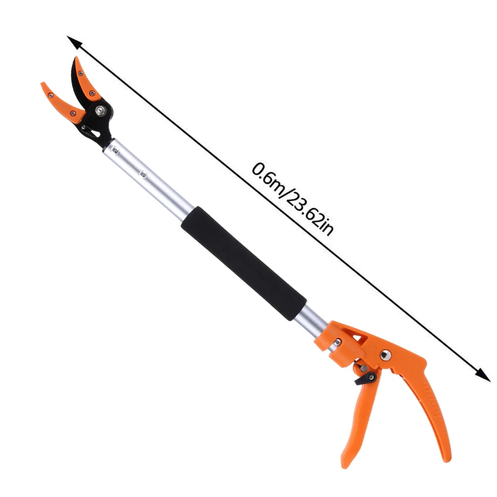 Garden Tools Basket Pole Stick Fruit Picker Garden Tree Long Shear Pruning Gripper High Branch Fruits Cutter