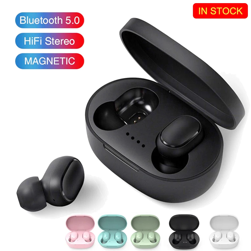 Wireless Bluetooth Earphone A6S TWS Headphone Sports Earbuds Gaming Headset with Dual Microphone Charging Box for Smartphone | Электроника