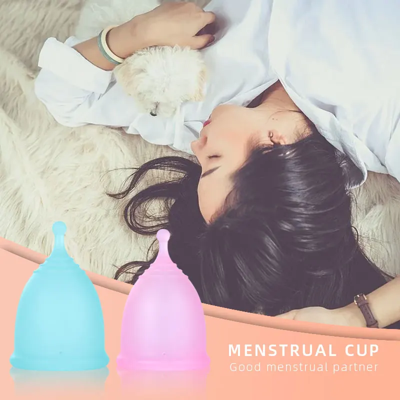 Feminine Hygiene Reusable Menstrual Cup with Built-in Catheter for Easy Use and Enhanced Comfort