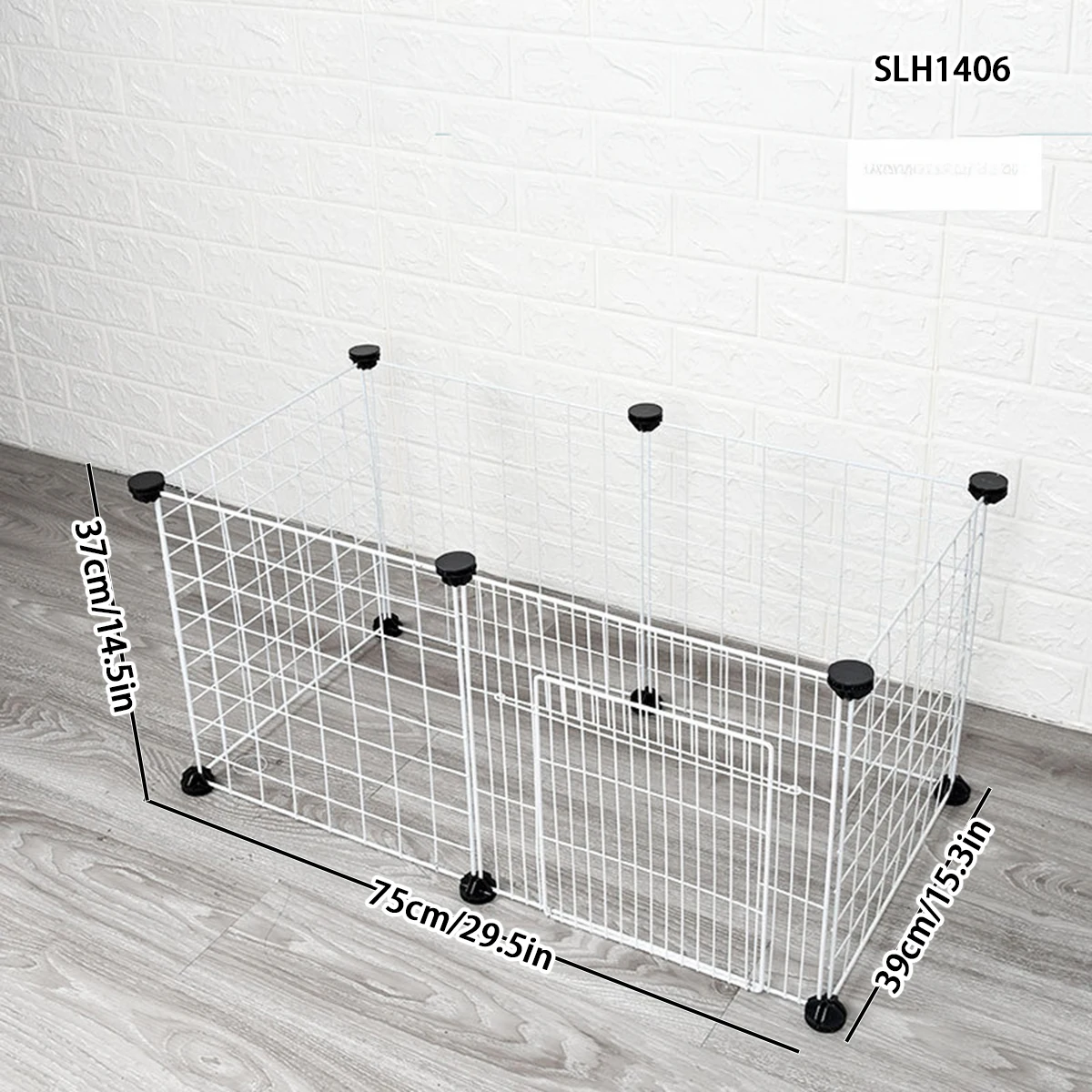 Kitten cage splicing combination pet fence resin sheet iron mesh plus high dog isolation fence card button