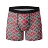 6 Pcs Parent-child Fashion Printed Underwear Men's Multi-size Long Boyshort Teenagers Comfortable And Versatile Elastic Waist S 5