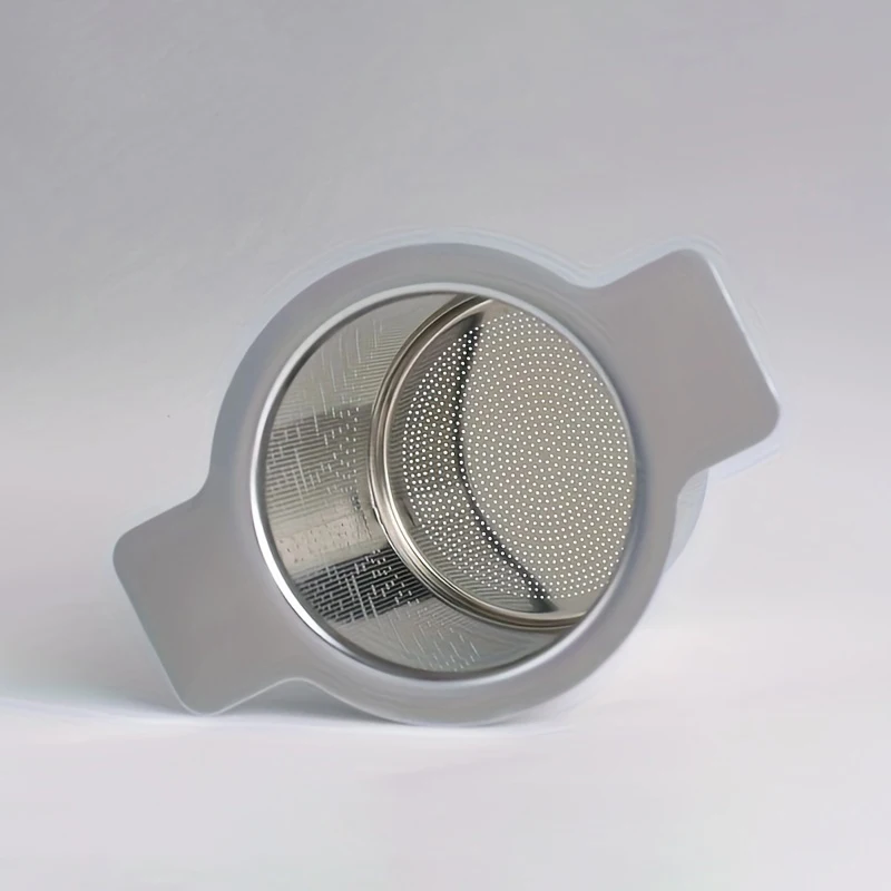 Stainless Steel Tea Infuser Mesh Strainer Large Capacity Double Handles