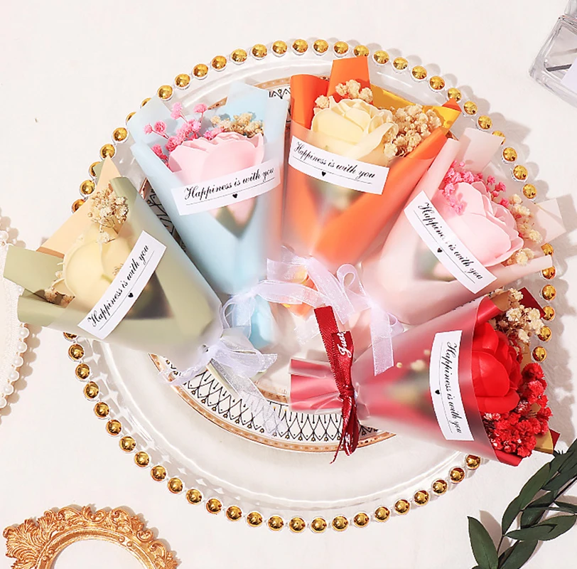 Fiori Di Sapone Simulati Alla Moda Sapone Di Fiori Profumati Facile Da Usare Involucro Perfetto Sapone Di San Valentino Dall'Aspetto Gradevole Fiore D