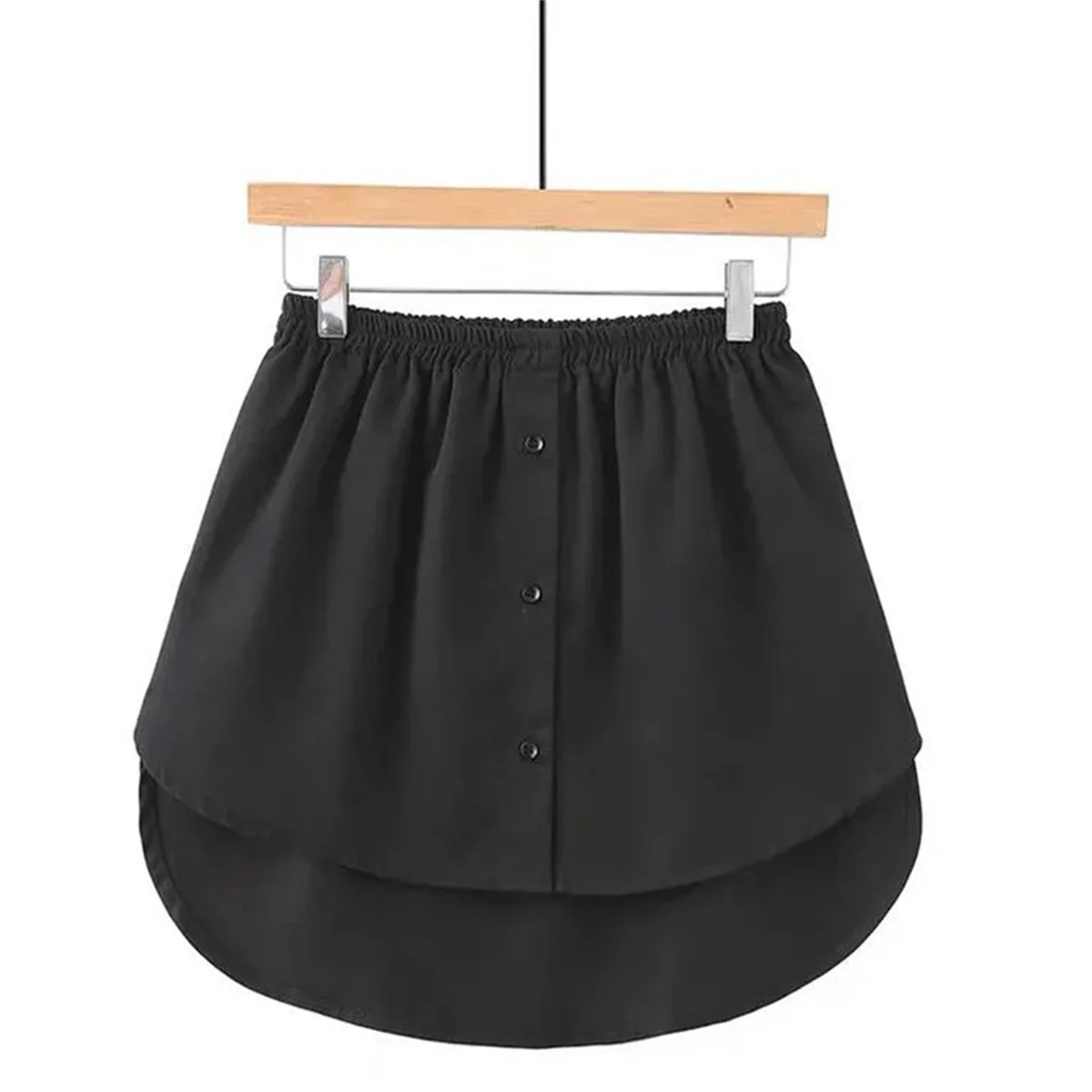 2025 Detachable Underskirt Women Fake Shirt Irregular Skirt Tail Blouse Hem Extender Fake Hem Mini Skirt Fake Hem Skirts Women 5